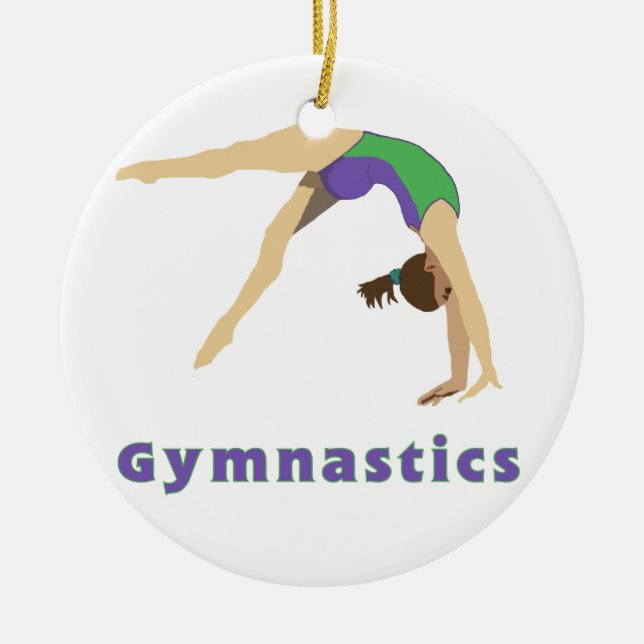 De Cerâmica Ornamento do Gymnast (Frente)