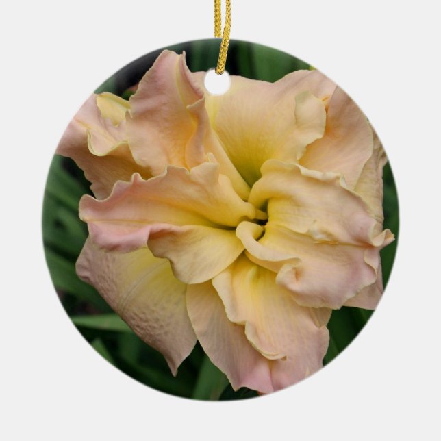 De Cerâmica Ornamento do hemerocallis (Frente)