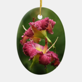 De Cerâmica Ornamento do hemerocallis