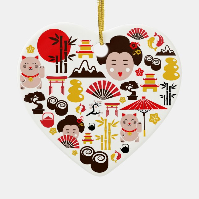 De Cerâmica Ornamento do Japão - SRF (Frente)