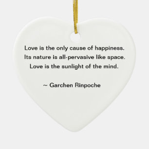 De Cerâmica Ornamento do lírio com citações budistas