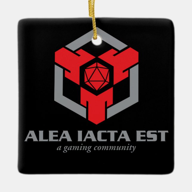 De Cerâmica Ornamento do logotipo AIE (Frente)