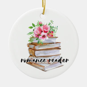 De Cerâmica Ornamento do Lover do Livro Romance