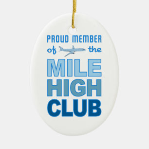 De Cerâmica Ornamento do Mile High Club, personalizar