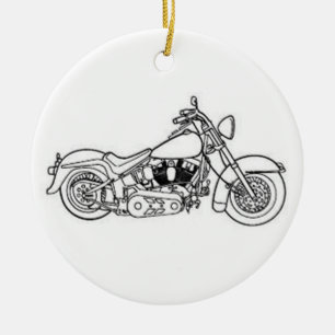 DE CERÂMICA ORNAMENTO DO MOTOCICLO RIDER ENTHUISAST