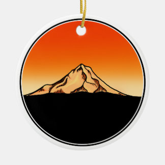 De Cerâmica Ornamento do Mt Hood