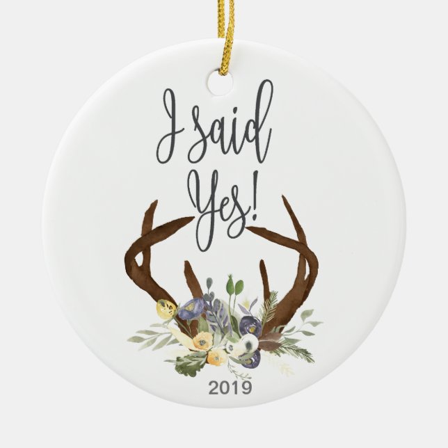 De Cerâmica Ornamento do noivado (Frente)