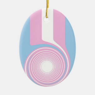 De Cerâmica Ornamento do orgulho do Transgender