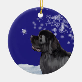 De Cerâmica Ornamento do país das maravilhas do inverno do cão