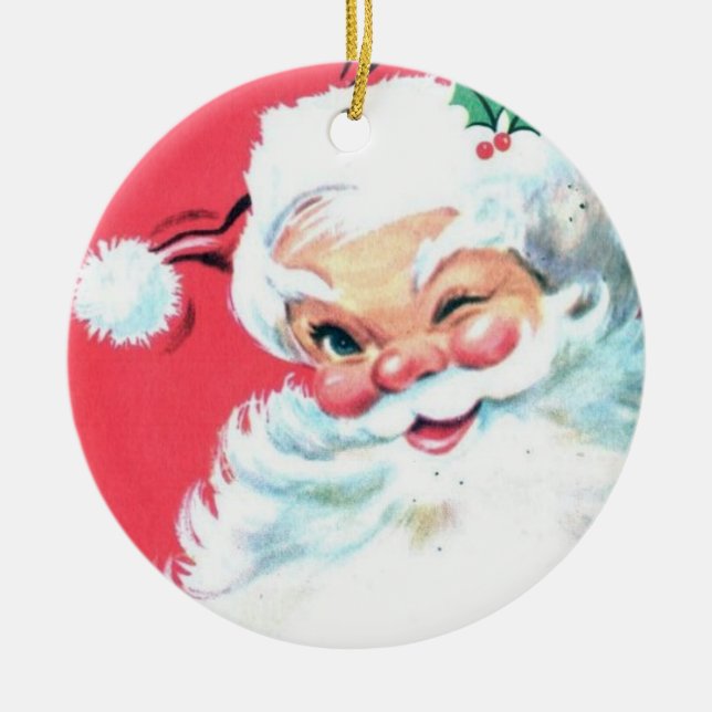 De Cerâmica Ornamento do papai noel (Frente)