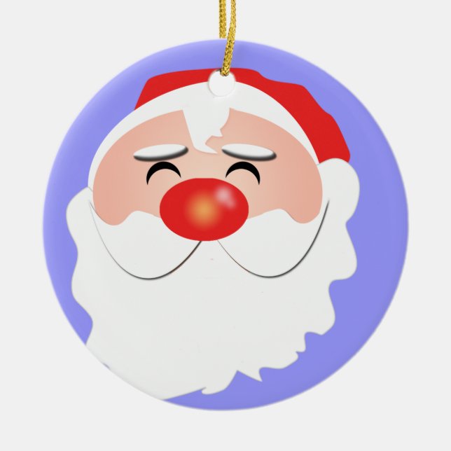 De Cerâmica Ornamento do papai noel (Frente)