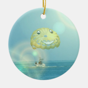 De Cerâmica Ornamento do Parasailing