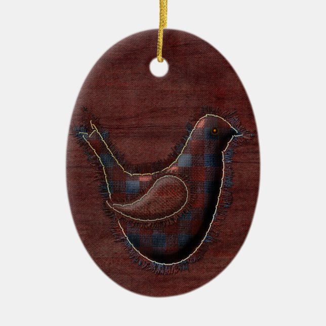 De Cerâmica ornamento do pássaro (Frente)