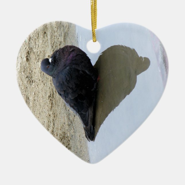 De Cerâmica Ornamento do pássaro do amor (Frente)