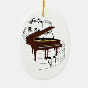 De Cerâmica Ornamento do piano