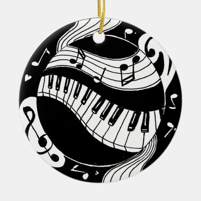 De Cerâmica ornamento do piano (Frente)