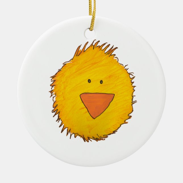 De Cerâmica Ornamento do pintinho (Frente)