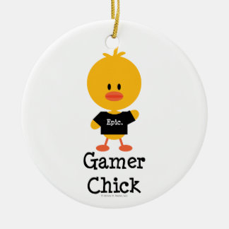 De Cerâmica Ornamento do pintinho do Gamer