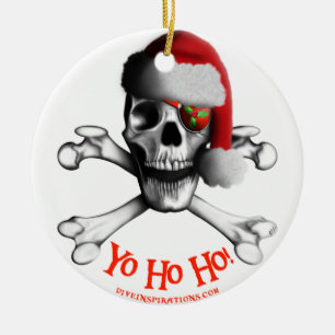 De Cerâmica Ornamento do pirata do Natal