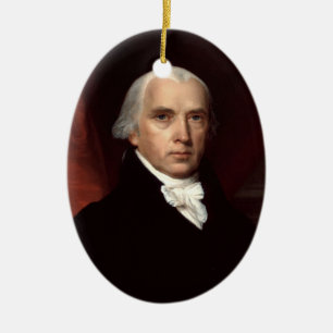 De Cerâmica Ornamento do presidente James Madison