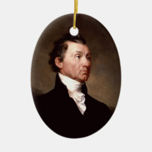 De Cerâmica Ornamento do presidente James Monroe