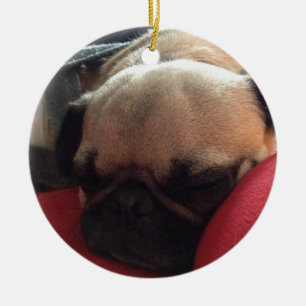 De Cerâmica Ornamento do Pug