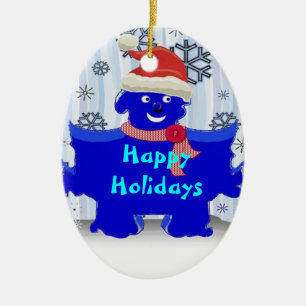 De Cerâmica Ornamento do quebra-cabeça do Natal