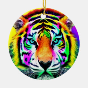 De Cerâmica Ornamento do Rainbow Tiger