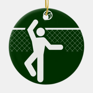 De Cerâmica Ornamento do símbolo do voleibol