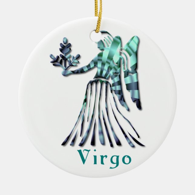 De Cerâmica Ornamento do sinal do Virgo (Frente)