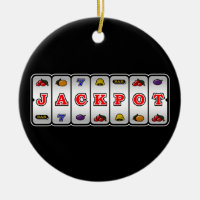 Ornamento do slot machine do jackpot (escuro)
