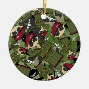 De Cerâmica Ornamento do soldado do exército britânico