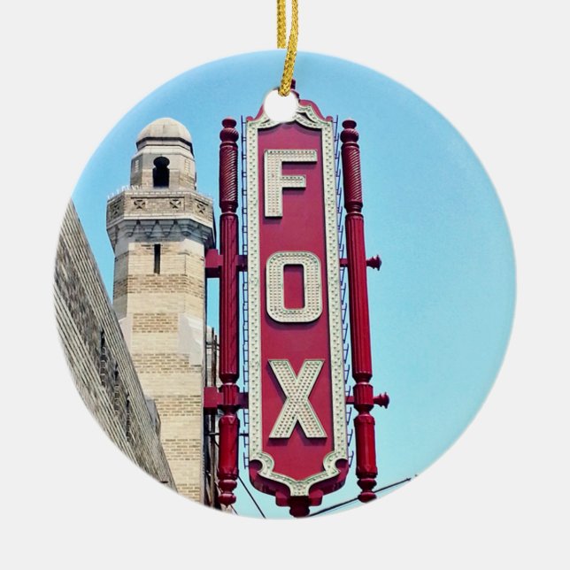 De Cerâmica Ornamento do Teatro Fox, Teatro Fox, Atlanta, Atla (Frente)