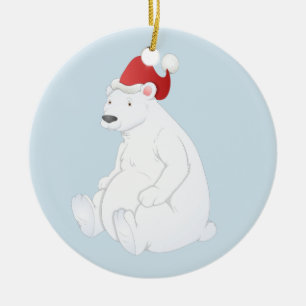 De Cerâmica Ornamento do urso polar