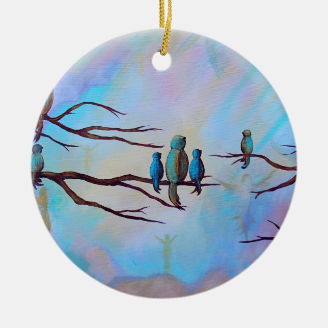 De Cerâmica Ornamento dos anjo-da-guarda (Frente)