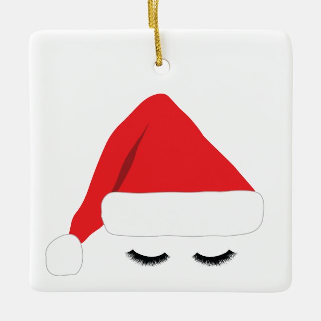 De Cerâmica Ornamento dos chicotes do papai noel (Frente)