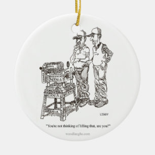 De Cerâmica Ornamento dos desenhos animados da hérnia