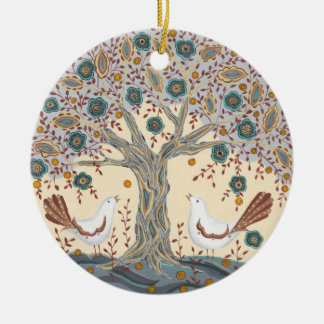 De Cerâmica Ornamento dos pássaros do amor