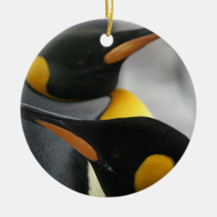 De Cerâmica Ornamento dos pinguins