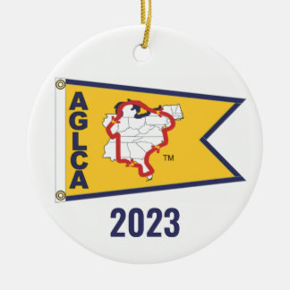 De Cerâmica Ornamento Dourado Burgee (2023)