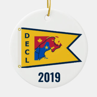 De Cerâmica Ornamento Down East Cruisers Loop (Dourado, 2019)