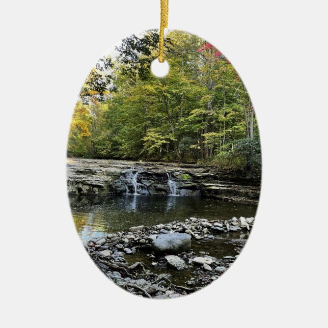 De Cerâmica Ornamento em cascata (Frente)