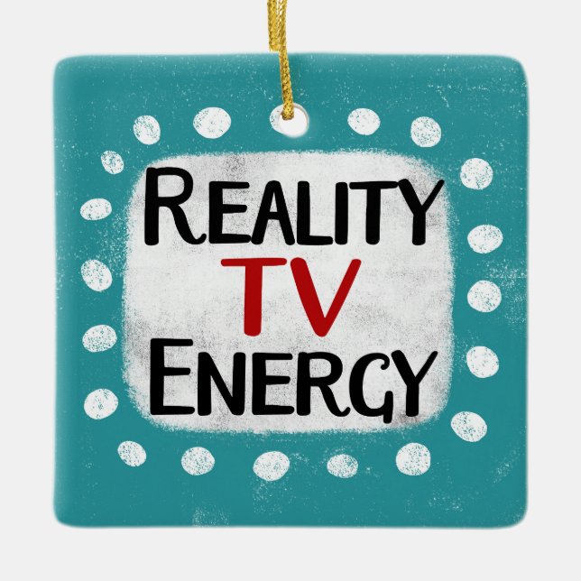 De Cerâmica Ornamento Energético Reality TV (Frente)