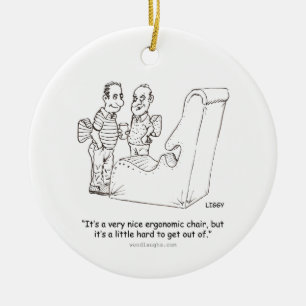 De Cerâmica Ornamento ergonómico da cadeira (redondo, oval,