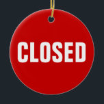 De Cerâmica Ornamento Fechado e Aberto<br><div class="desc">Encerrado e Aberto Ornamento. Use como ferramenta direcional,  ou apenas para diversão!</div>