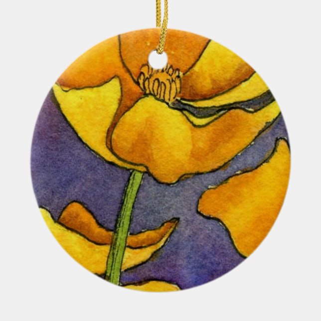 De Cerâmica Ornamento Floral (Frente)