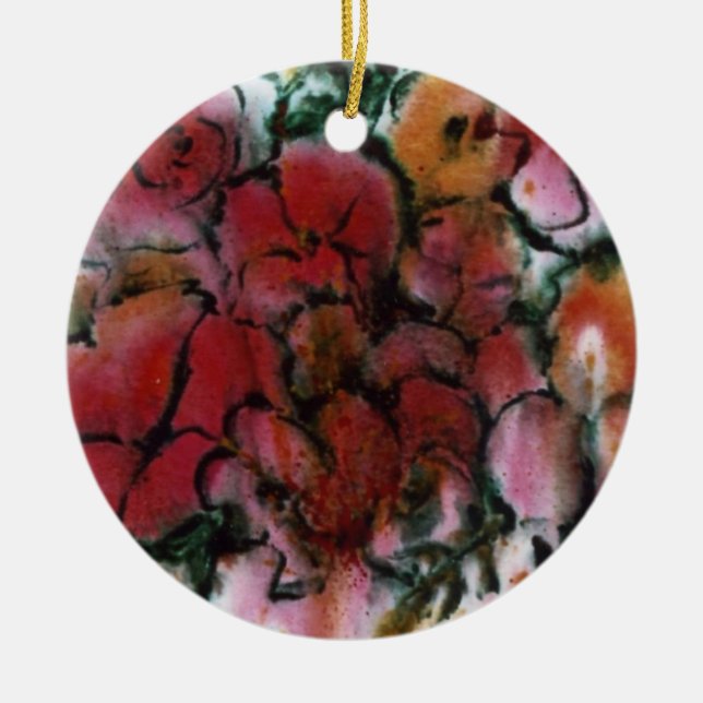 De Cerâmica Ornamento Floral (Frente)