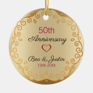 De Cerâmica Ornamento floral Dourado