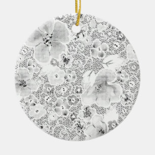 De Cerâmica Ornamento Floral Elegante Lembrança Atemporal