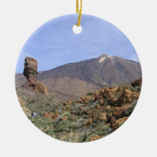 De Cerâmica Ornamento frente e verso do EL Teide